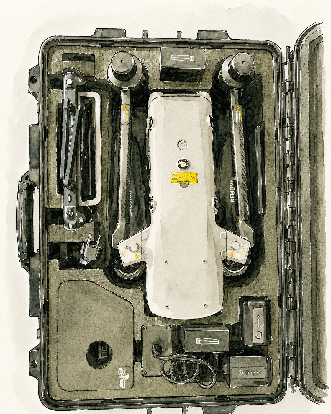 Autel Alpha aircraft kit in case sourcing illustration